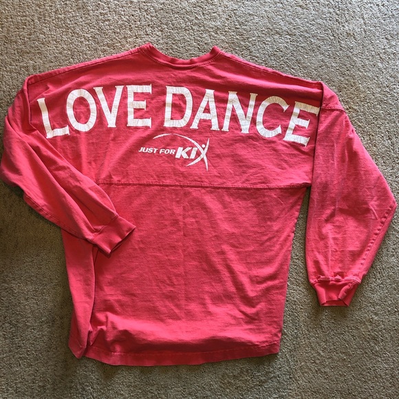 Spirit Tops - Spirit Coral Pink “Just For Kix” Shirt